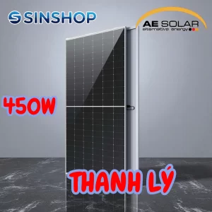 Tấm pin AE Solar 450 Wp cũ thanh lý