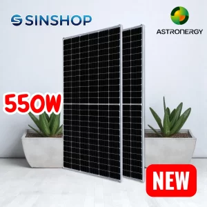Tấm pin NLMT ASTRONERGY 550W Bifacial Half-cut cell