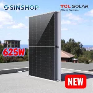 Tấm pin mặt trời N-type TCL 625w - 2 mặt kính-HSM-GHF-NM 625