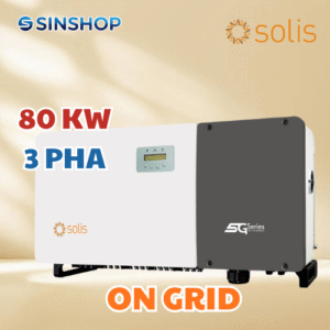Inverter hòa lưới bám tải năng lượng mặt trời Solis 3 pha 80kW 5G-PRO