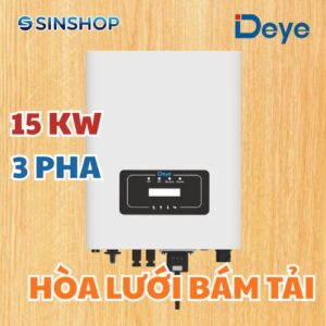 Inverter Deye hoà lưới 15 kW 3pha, 2 MPPT, đã bao gồm wifi. Mã: SUN-15K-G05