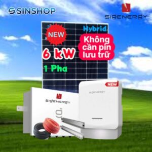 Combo Sigenergy Hybrid 6kW 1 Pha Ver 2- 6.0 SP2-BH 10 Năm