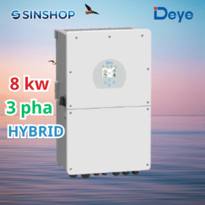Biến tần Hybrid DEYE 8kW 3 pha, model SUN-8K-SG04LP3-EU (Chính Hãng)